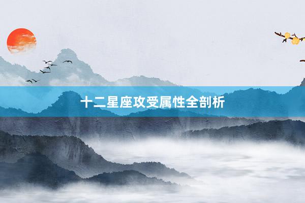 十二星座攻受属性全剖析